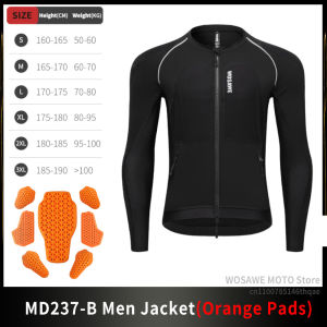 WOSAWE | WOSAWE Men Motorcycle Jacket with Soft Padded High Elastic Breathable Casual Riding Jacket Motocycle Clothing Body Support Pads