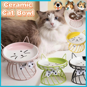 Ceramic Cat Bowl with Stand: Durable & Easy-to-Clean Solutions