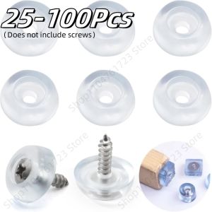25/50/100Pcs Rubber Non-slip Chair Leg Caps Wear-resistant Silent Hardware Furniture Feet Pads Wood Floor Protector Pads