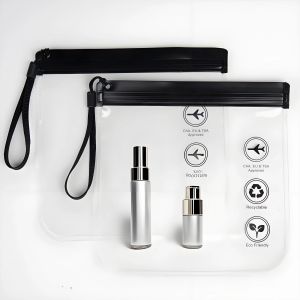 1/2pcs Transparent Travel Cosmetics Leakproof Storage Bag EVA Waterproof Reusable Packaging Bag Environmental Stationery Bag