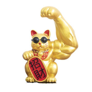 แมวกวักนำโชค แมวกวักทรงพลัง โชคลาภเงินทอง ให้ไหลมาเทมา เเมวนำโชค lucky cat giant สีทอง ตุ๊กตาแมวกวัก แมวกวัก สายมู ของตกแต่งบ้านมงคล มี 3 แบบให้เลือก