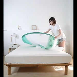 Màn Chống Muỗi Tự Bung Kiểu Lều Mông Cổ – Không Cần Lắp Đặt Thoáng Khí Dễ Vệ Sinh – Phù Hợp Giường 1.5-1.8m