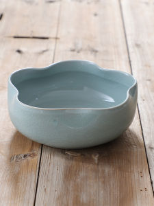 Large Ceramic Hydroponic Flowerpot Bowl Lotus Water Lily One Leaf Lotus Narcissus Non-Porous Water Plant Large Diameter Utensils Special Offer