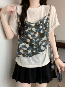 Floral Fashionable Slimming Oversized T-shirt