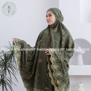 RF Nabilla - COD Mukena Dewasa Jumbo Gracella Exclusive Katun Premium FULL Bordir
