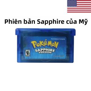 Bandai | Bộ Thẻ Game Pokémon 32 Bit GBA Phiên Bản Mỹ - Ruby Sapphire Emerald FireRed LeafGreen - Bộ Sưu Tập Cartridge Gameboy Advance