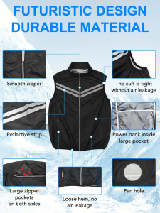 Summer Full Range of Cooling  Heatstroke Prevention Breathable and Cooling VestSuitable for outdoor high-temperature work