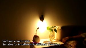 Indoor Rechargeable Motion Sensor Night Light Magnet Body Sensor Night Lights Hand-Held Portable LED Wall Sconce Emergency Lights for Home Power Failure
