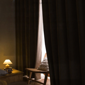 Luxury Nano Velvet Matt Short Pile Multi-layer Composite Sun Protection And Light Blocking Curtain