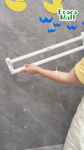 Kệ treo dép ECOCO nhôm tĩnh điện không hoen gỉ thế hệ mới Giá treo dép để đồ đa năng Tặng Kèm Túi Keo Dán cao cấp