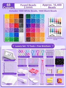 BAODIAN | Colorful DIY Beads Material Kit for Children Handmade Accessories