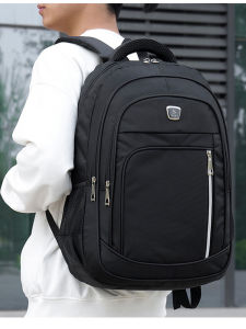 Mens Large Capacity Backpack 2025 New Commuter Travel Bag Double Shoulder Bag School Bag for Junior And High School Students Computer Bag