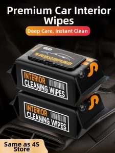WEIHOU | Interior Car Cleaning Wipes Leather Care Specific Use Decontamination