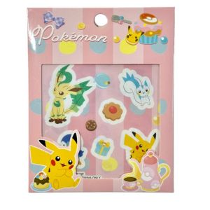 Bandai | Genuine Pokemon Anime Stickers Pikachu Squirtle 10Pcs Waterproof Laptop Cute Sticker Packs Mix Kawaii Cartoon Decals Toy