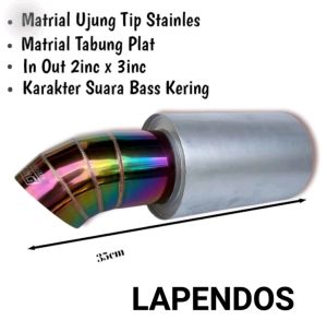 Knalpot Mobil JS Racing Pelangi Suara Full Gahar Universal Untuk Semua Jenis Mobil