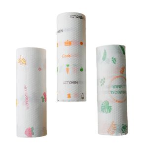 AZHIE Disposable Kitchen Oil Absorbent Paper Towels Washable Dish Towel Non-Toxic Kitchen Tissue Paper