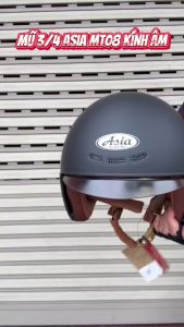 MŨ BẢO HIỂM 3/4 KÍNH ÂM LÓT THÁO RỜI CHÍNH HÃNG ASIA MT08
