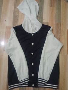 Hoodie Jacket with Snap Front