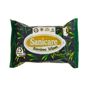 Sanicare Bamboo Wipes 25 Sheets - Rainforest Mist Scent