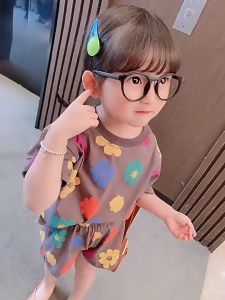 ByKiddos - Pakaian Rumah Musim Panas Piyama Anak Perempuan & Bayi / Set Atasan Lengan Pendek