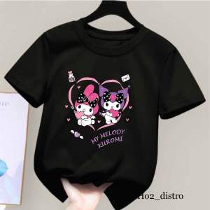 Atasan anak perempuan melody kuromi 2-10th kaos oblong anak cewek motif kuromi