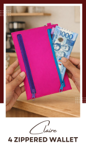 Storage Solutions Ph CLAIRE 4 Zippered Wallet