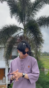 Koko Kurta Ibrahim Koko Polos Kurta Lengan 3/4 koko pendek dewasa atasan pria