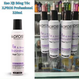 Xịt bóng tóc X.PROS 320ml .Xịt dưỡng chất giữ màu nhuộm tóc giúp bóng tóc bố sung độ ẩm cho tóc suôn mượt