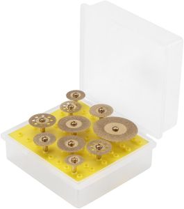 10 Cái/bộ Đa Kích Thước Hai Mặt Kim Cương Kính Đĩa Mài Gạch Men Cắt Dụng Cụ Đánh Bóng Bộ Cho Gia Đình DIY