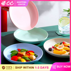 Unbreakable Dinner Plates 8" 20cm Wheat Fiber Dinner Plate Round-shaped Dishes