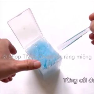 Tăm nhựa gói riêng từng cái thuận tiện để đem theo làm sạch khe kẽ răng bất cứ lúc nào combo 3-5 hộp 400 tăm răng nhựa-TIVT