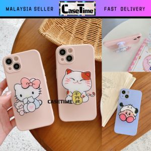 OPPO F1s A38 A57 A58 A60 A77 A77s F5 A3 A5 Pro A5 A9 2020 A15 A15s A16 A17 A17k A53 A54 A74 A95 A76 A96 A78 A79 A92 A93 A94 A98 4G 5G F11 Pro cute bear kirby kitty cat silicon soft stand holder case beruang kucing sarung fon comel