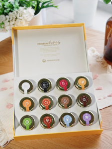 [Jungle House Gift Set] Raw Honey Discovery Premium Collection (12 x 40g) Mini Bottle honey