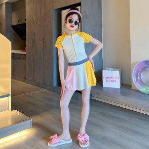 LIREGONGZHU | Quick Drying Sweet Girls One-piece Swimsuit