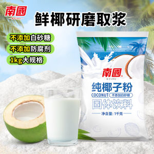 Hainan Specialty Food Nanguo Pure Coconut Powder 1kg Bags No Sugar No Added Milk Tea Shop Coconut Powder Instant Drink