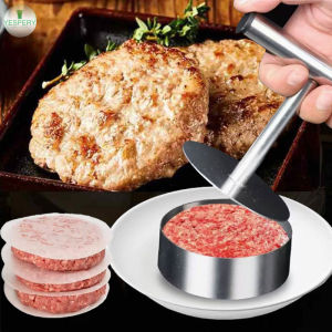 YESPERY Stainless Steel Hamburger Patty Maker Manual Meat Press Round Patties DIY Kitchen Tools