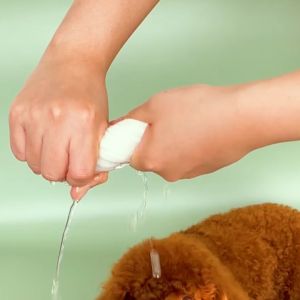 ถุงมืออาบน้ำแมว ถุงมืออาบน้ำสุนัข 6 ชิ้น เช็ดทำความสะอาดสัตว์เลี้ยง ไม่ระคายเคืองผิว