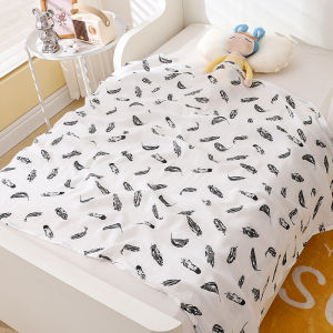 Bamboo Cotton Muslin Wrap Baby Blanket Newborn Bath Towel Nursing Cover for Infants Soft Comfortable Swaddle Blanket