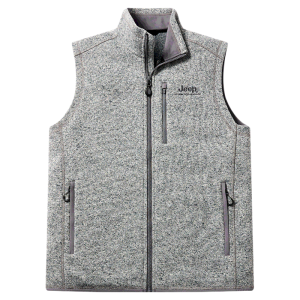 จี๊ป | เสื้อกั๊กขนแกะหนาสำหรับผู้ชาย เสื้อกันลม ทรงปกติ ฤดูใบไม้ผลิ ฤดูใบไม้ร่วง ฤดูหนาว เสื้อกันหนาว อบอุ่น ใส่ได้หลายชั้น เสื้อกันหนาวแบบมีฮู้ด