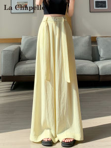 La Chapelle | Quần Lửng Mỏng Chiffon Elegent Vintage Cao Cấp Hơi Rộng Mùa Hè