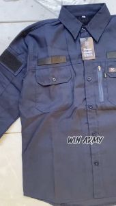 Kemeja Murah Tactical Hexagon Kemeja Lapangan Bahan Drill Cotton - Kemeja Kantor - Kemeja Outdoor Murah - Hem Pria - Acara Formal Dan Casual Bisa - Kemeja Taktikal Lengan Panjang