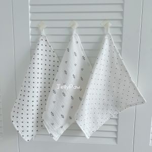 Ultra-Soft Pure Cotton Square Towel for Newborn Babies Four Layers Kindergarten Handkerchief Children Bath Towel Special Use