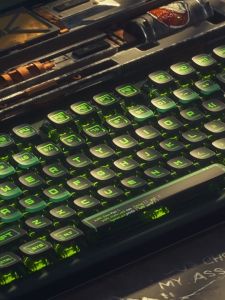 PIIFOX 117 Keysset Binary Transparent Keycaps Pbt Key Cap Double Leather Milk Keycap Thermal Sublimation for 61 64 68 87 104