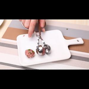 Dụng Cụ Làm Thịt Viên Bằng Thép Không Gỉ Gạo Thịt Cá Tự Làm Kẹp Thịt Viên Nhồi Bông-NIEVE