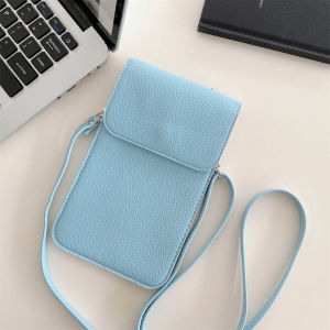 Fashion PU Leather Women Crossbody Bag Mobile Phone Purse Bags Solid Flap Messenger Bag Small Female Shoulder Handbag for Women