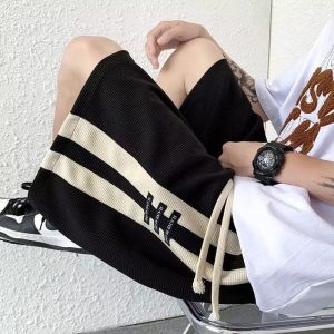 Loose Fit Sports Shorts British Style Large Size 300 Pounds Summer New Student Casual Pants Outdoor Wear Plaid Mini Shorts
