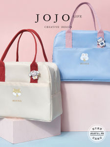 Túi Đựng Đồ Ăn Trưa Dung Tích Lớn Macaron Insulated Túi Xách Đeo Vai Dày Nấu Ăn Gia Đình Dùng Chung Túi Đựng Đồ Ăn Trưa Phong Cách Trung Quốc