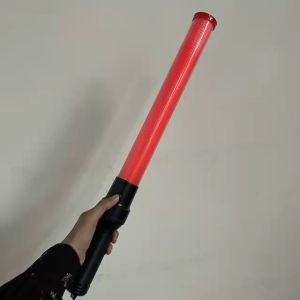 HIKA Traffic Safety Baton Light (LED) - Red and Green 3 Light Modes Battery or Rechargeable ABS + PVC Work & Safety Lights