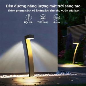 Đèn LED Năng Lượng Mặt Trời Chiếu Sáng Ngoài Trời Đèn Sân Vườn Chống Nước Cho Lối Đi Sân Hiên Đường Lái Xe Sân Trong Đèn Năng Lượng Mặt Trời Phong Cách Hiện Đại