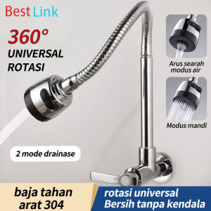 Kran Air Wastafel Cuci Piring: Kran Angsa Flexible Murah & Stainless SUS 304